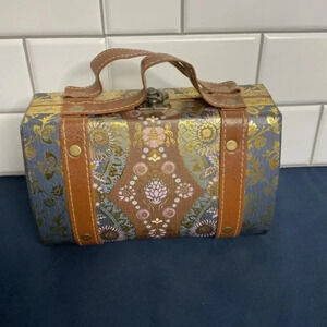 Vtg Punch Studio Dresser Wallet Travel Trunk Memory Box Handbag